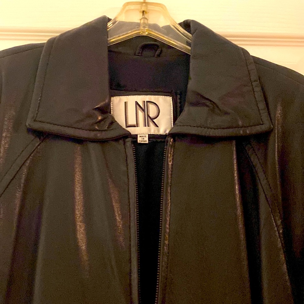 Leather jacket vintage bomber jacket LNR VGUC